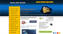 Desktop Screenshot of konto-ohne-schufa.net